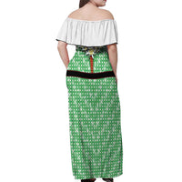 Germany Christmas Off Shoulder Maxi Dress Dirndl Xmas Style - Wonder Print Shop