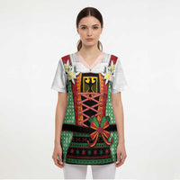 Germany Christmas Scrub Top Dirndl Xmas Style - Wonder Print Shop