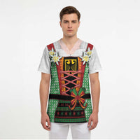 Germany Christmas Scrub Top Dirndl Xmas Style - Wonder Print Shop