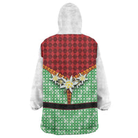 Germany Christmas Wearable Blanket Hoodie Dirndl Xmas Style - Wonder Print Shop