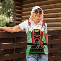 Germany Christmas Women Polo Shirt Dirndl Xmas Style - Wonder Print Shop