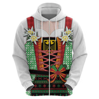 Germany Christmas Zip Hoodie Dirndl Xmas Style - Wonder Print Shop