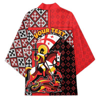 Personalized Georgia Kimono Saint George Dragon Slayer Folk Pattern