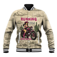 Cowgirl Baseball Jacket Running Wild Ride Or Die