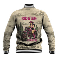 Cowgirl Baseball Jacket Running Wild Ride Or Die
