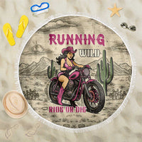 Cowgirl Beach Blanket Running Wild Ride Or Die