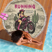 Cowgirl Beach Blanket Running Wild Ride Or Die