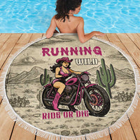 Cowgirl Beach Blanket Running Wild Ride Or Die