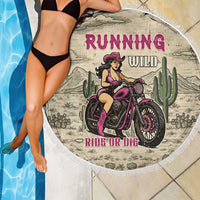 Cowgirl Beach Blanket Running Wild Ride Or Die