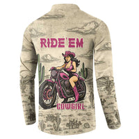 Cowgirl Button Sweatshirt Running Wild Ride Or Die