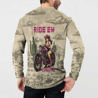 Cowgirl Button Sweatshirt Running Wild Ride Or Die