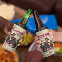 Cowgirl 4 in 1 Can Cooler Tumbler Running Wild Ride Or Die