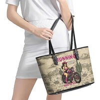 Cowgirl Leather Tote Bag Running Wild Ride Or Die