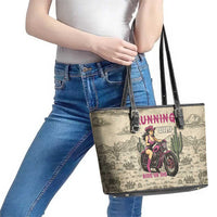 Cowgirl Leather Tote Bag Running Wild Ride Or Die
