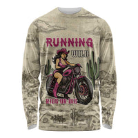 Cowgirl Long Sleeve Shirt Running Wild Ride Or Die