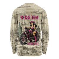 Cowgirl Long Sleeve Shirt Running Wild Ride Or Die