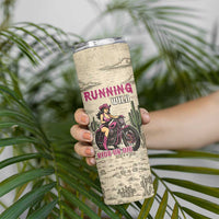 Cowgirl Skinny Tumbler Running Wild Ride Or Die