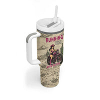 Cowgirl Tumbler With Handle Running Wild Ride Or Die