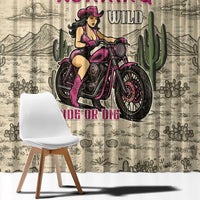 Cowgirl Window Curtain Running Wild Ride Or Die