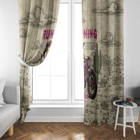 Cowgirl Window Curtain Running Wild Ride Or Die