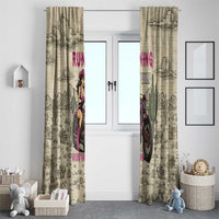Cowgirl Window Curtain Running Wild Ride Or Die