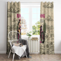 Cowgirl Window Curtain Running Wild Ride Or Die