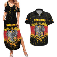 Personalized Germany Couples Matching Summer Maxi Dress and Hawaiian Shirt Bundeswappen Art Symbol - Wonder Print Shop