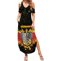 Personalized Germany Summer Maxi Dress Bundeswappen Art Symbol - Wonder Print Shop