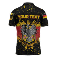 Personalized Germany Zipper Polo Shirt Bundeswappen Art Symbol - Wonder Print Shop