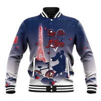 Personalized France Baseball Jacket Eiffel For Him - Wonder Print Shop