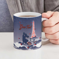 Personalized France Ceramic Mug Eiffel For Him - Wonder Print Shop