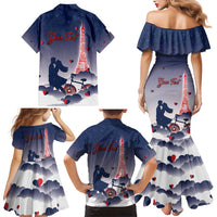 Personalized France Family Matching Mermaid Dress and Hawaiian Shirt Eiffel For Him - Wonder Print Shop