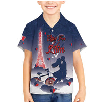 Personalized France Family Matching Mermaid Dress and Hawaiian Shirt Eiffel For Him - Wonder Print Shop