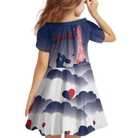 Personalized France Family Matching Off Shoulder Short Dress and Hawaiian Shirt Eiffel For Him - Wonder Print Shop