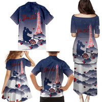 Personalized France Family Matching Puletasi and Hawaiian Shirt Eiffel For Him - Wonder Print Shop