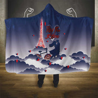 France Hooded Blanket Eiffel For Him - Wonder Print Shop