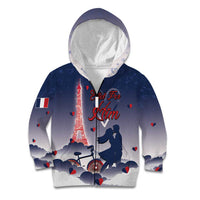 Personalized France Kid Hoodie Eiffel For Him - Wonder Print Shop