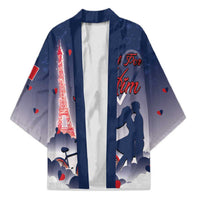 Personalized France Kimono Eiffel For Him - Wonder Print Shop