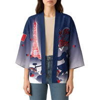 Personalized France Kimono Eiffel For Him - Wonder Print Shop
