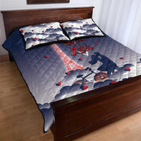 France Quilt Bed Set Eiffel For Him - Wonder Print Shop