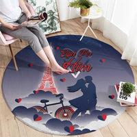 France Round Carpet Eiffel For Him - Wonder Print Shop