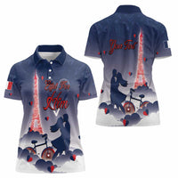 Personalized France Women Polo Shirt Eiffel For Him - Wonder Print Shop