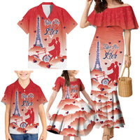 Personalized France Family Matching Mermaid Dress and Hawaiian Shirt Eiffel For Her - Wonder Print Shop