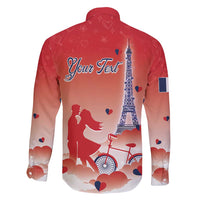 Personalized France Family Matching Short Sleeve Bodycon Dress and Hawaiian Shirt Eiffel For Her - Wonder Print Shop