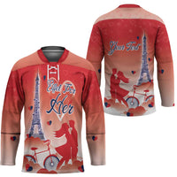 Personalized France Hockey Jersey Eiffel For Her - Wonder Print Shop