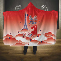 France Hooded Blanket Eiffel For Her - Wonder Print Shop