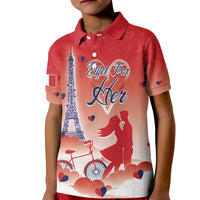Personalized France Kid Polo Shirt Eiffel For Her - Wonder Print Shop