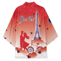 Personalized France Kimono Eiffel For Her - Wonder Print Shop