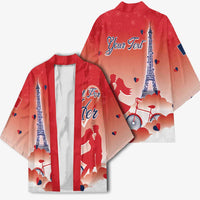 Personalized France Kimono Eiffel For Her - Wonder Print Shop