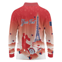 Personalized France Long Sleeve Polo Shirt Eiffel For Her - Wonder Print Shop